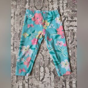 Carter's 4T Floral Girl's Capri Leggings